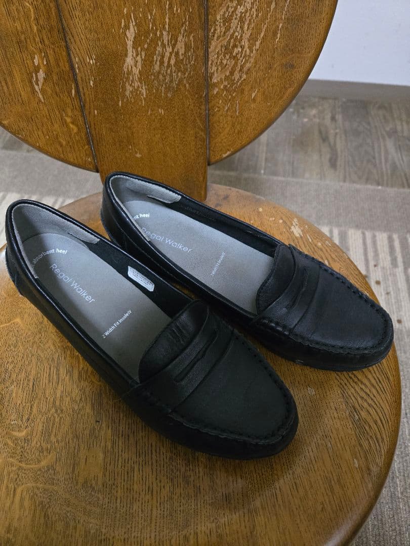 リーガルウォーカー　Regal Walker　黒　ブラック　ローファー　24cm