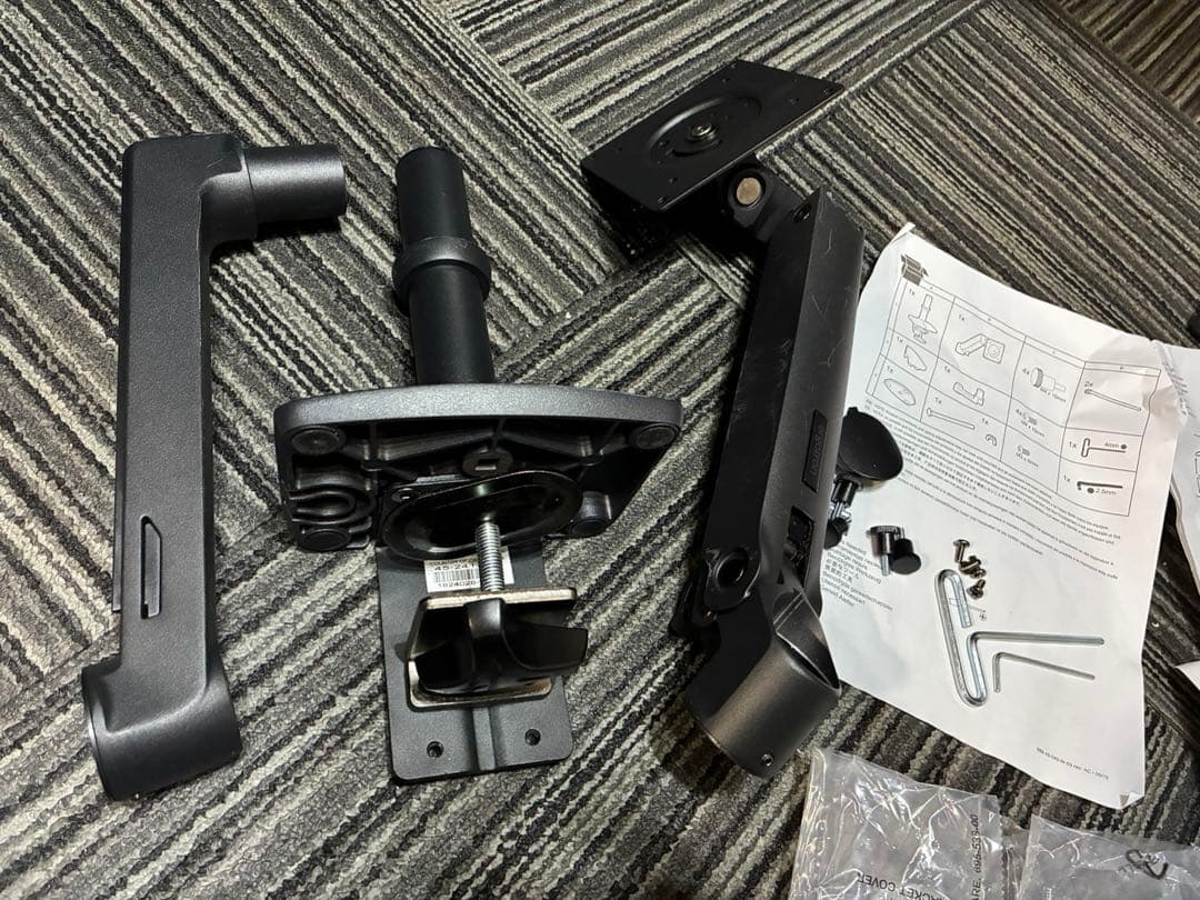 【良品】エルゴトロン LX モニターアーム マットブラック 34インチまで対応