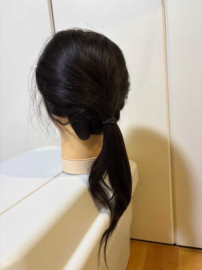 REGINA カットウィッグ2体セット　人毛100% 美容師カット練習用