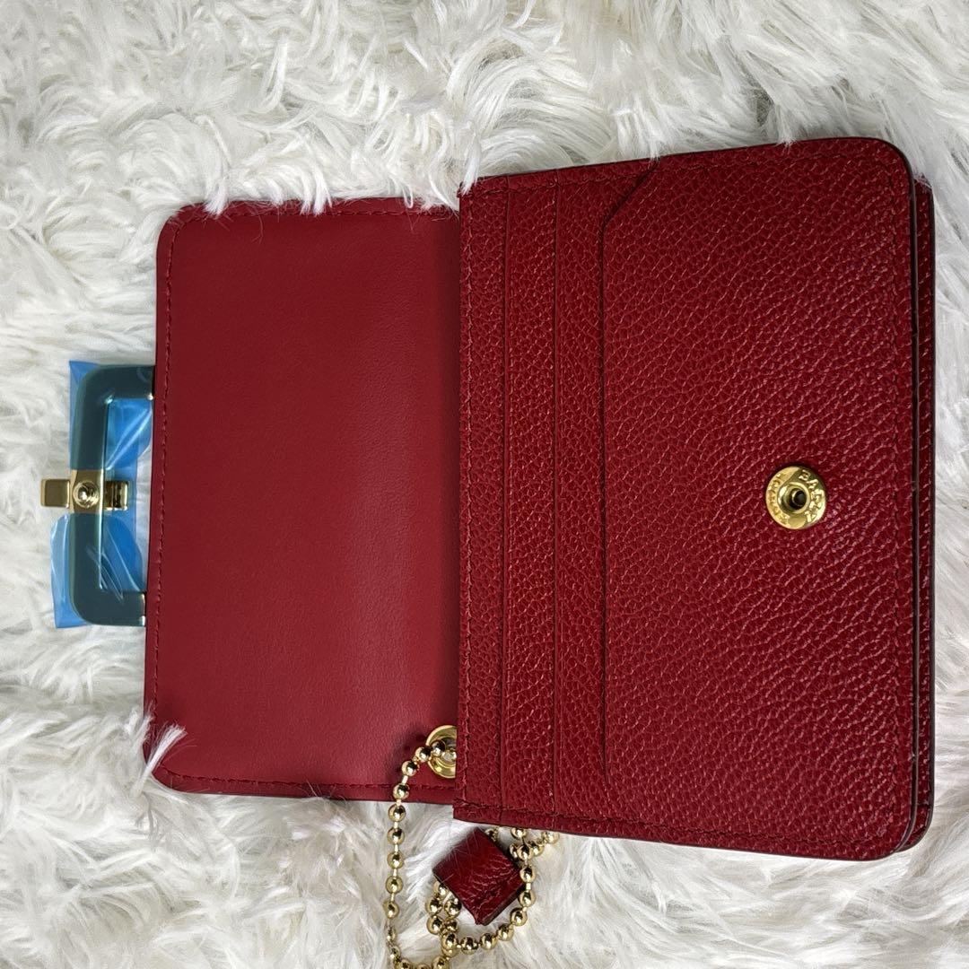 新品　BALLY カードケース　名刺入れ チェーンストラップ付き