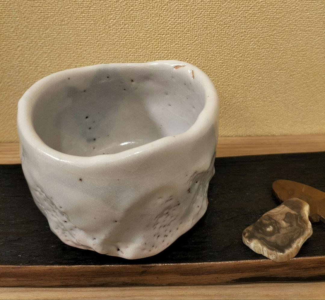 志野焼　抹茶茶碗