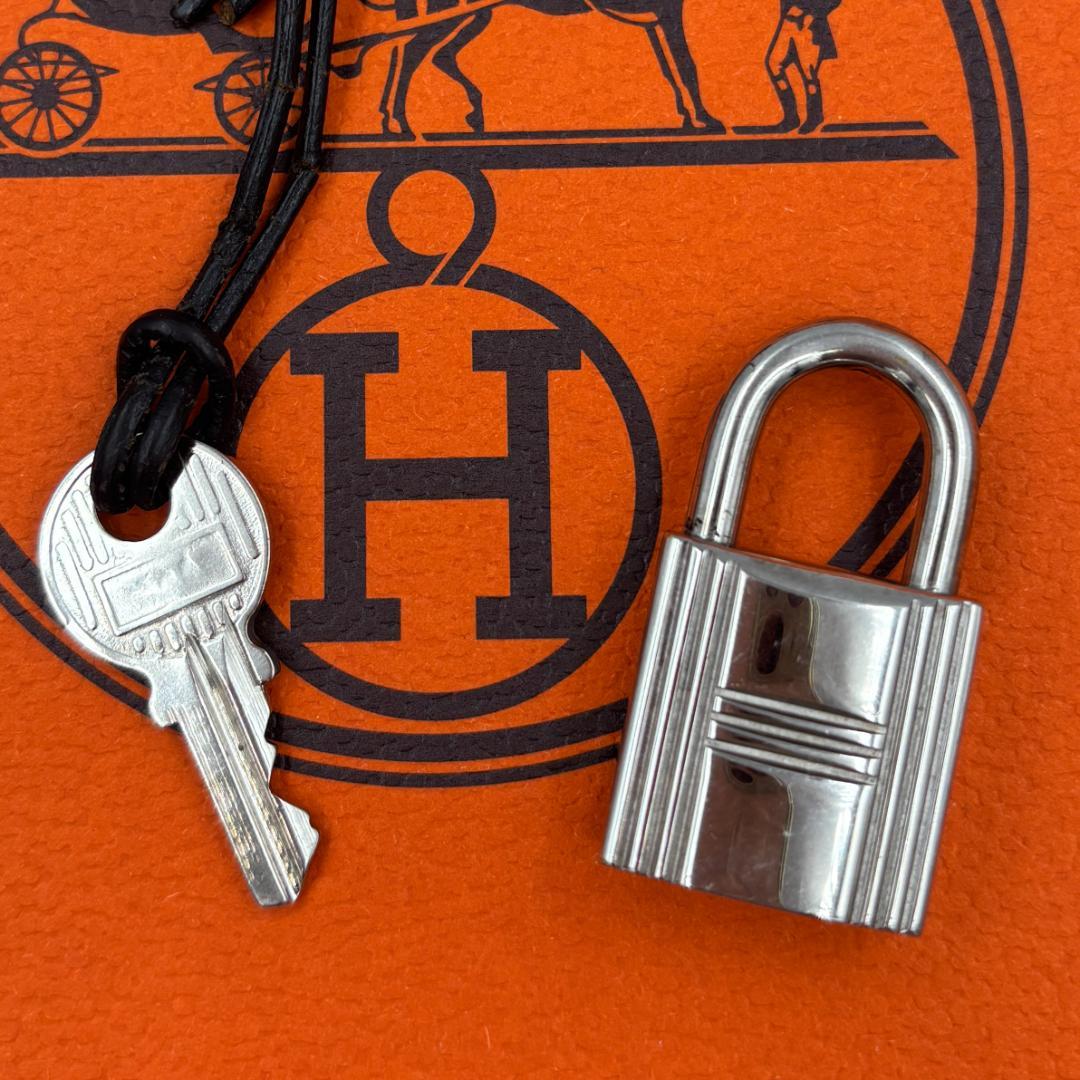 エルメス HERMES カデナ/南京錠 鍵セット No.121 シルバー 美品