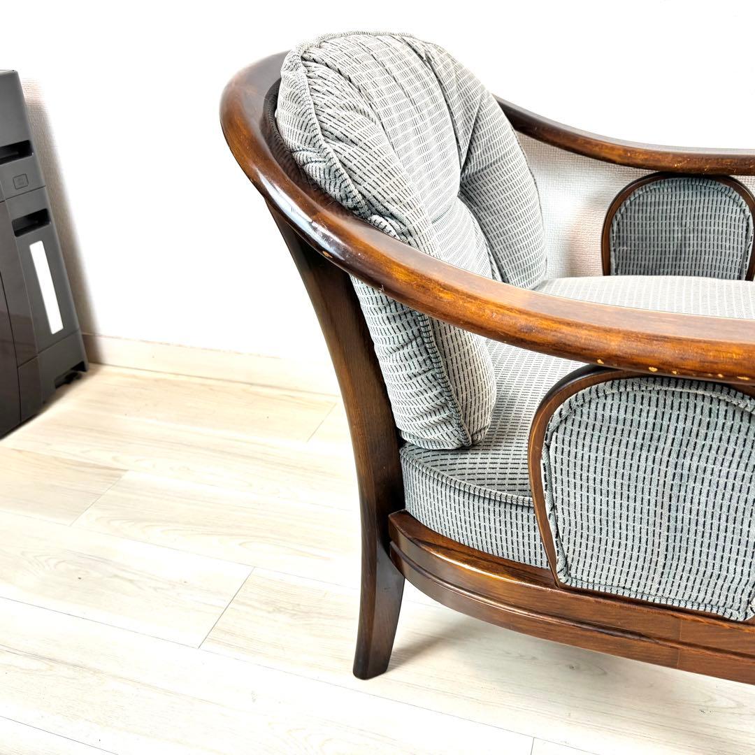 オールドカリモク　コロニアル　アームチェア　肘付き　karimoku