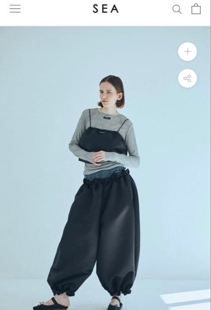 【新品】SEA HEAVY SATIN DOLA CAMISOLE