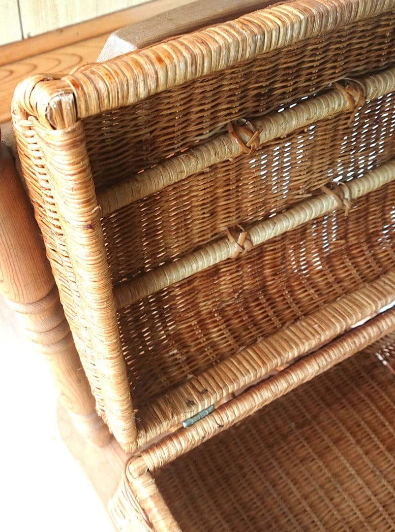 ペット用(小型)キャリーバッグ 蓋付き篭 インテリア