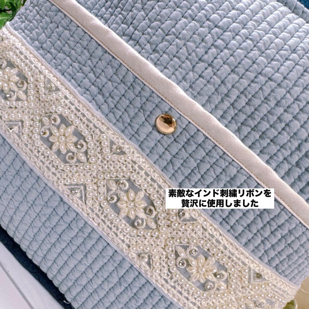 ☆*☆様 コヤンイサムチョン♡bigルミちゃんの爽やかなインド刺繍×ヌビトートバ