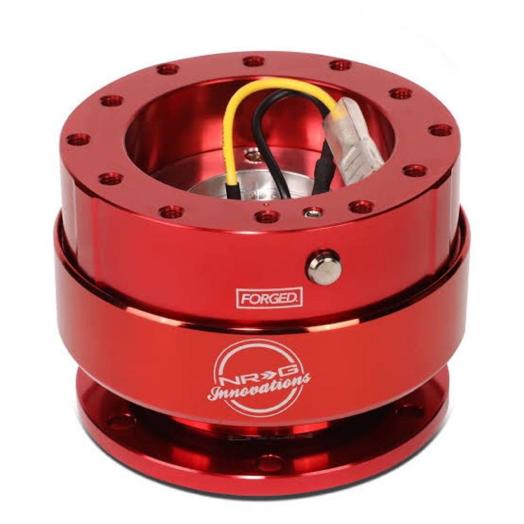 NRG ステアリングホイールハブアダプター レッド