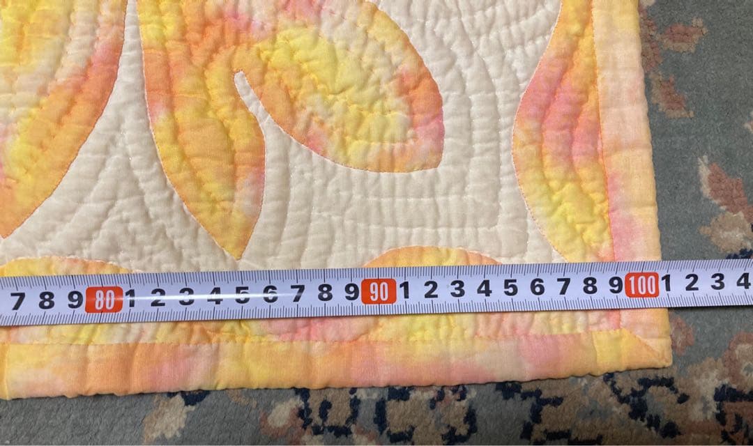 最終値下げ　ハワイアンキルトタペストリー　ハンドメイド【101cm✖️102cm】