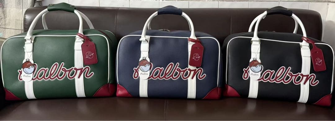 【即発送】マルボン Malbon ボストンバッグ ショルダーバッグ ネイビー