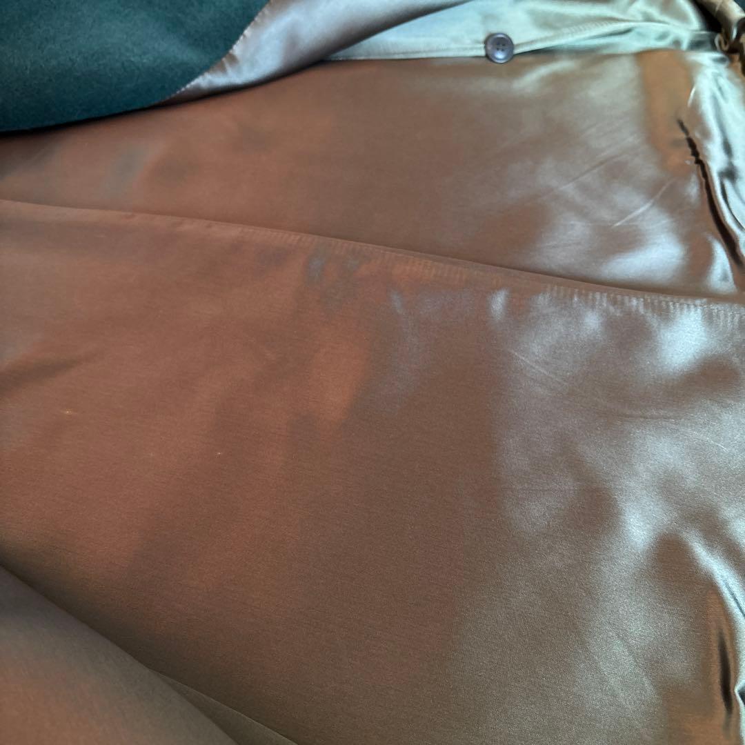 KENZO ダークグリーン　毛100% コート