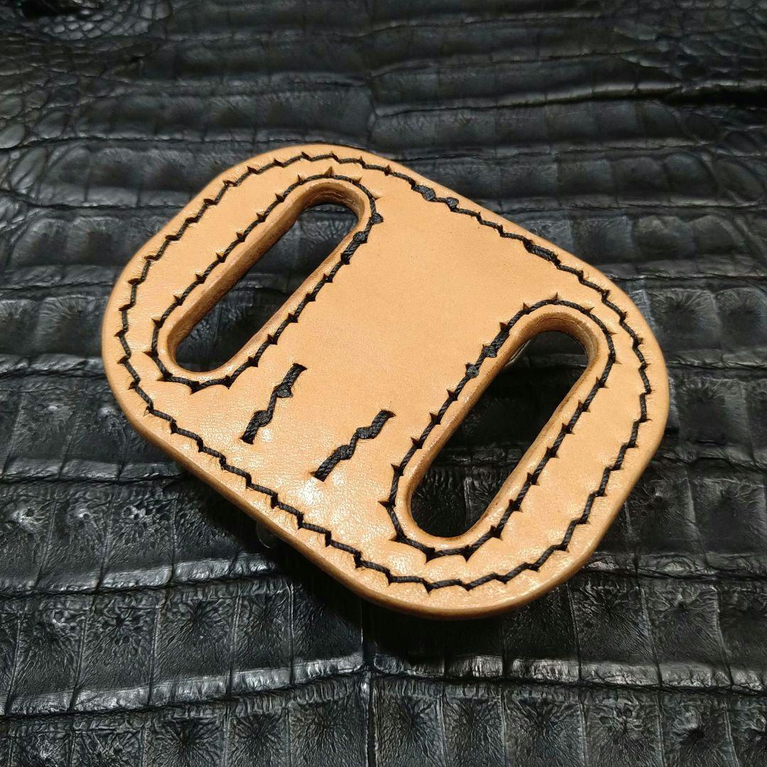 本物 クロコダイルレザー ベルトループ キーホルダー 総手縫い 国産鞣し ワニ革