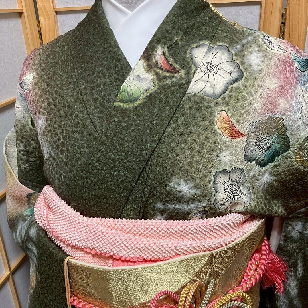 こさみ様［5486］振袖 4点セット 美品 辻ヶ花 成人式 卒業式正絹 着物 袷