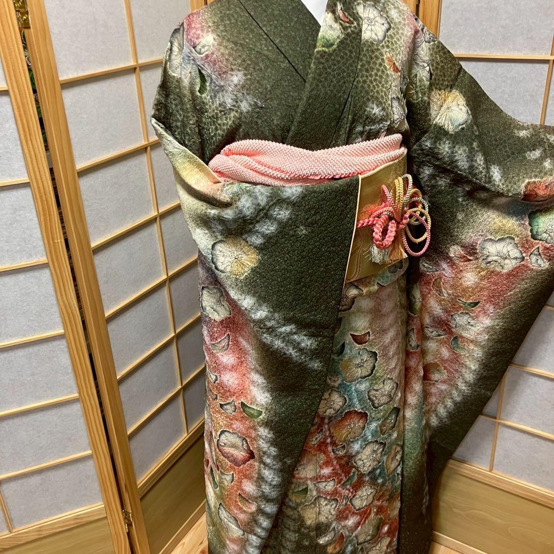 こさみ様［5486］振袖 4点セット 美品 辻ヶ花 成人式 卒業式正絹 着物 袷