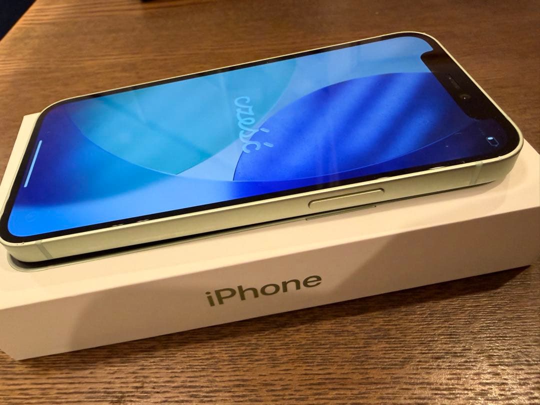 【美品】Apple iPhone 12 mini グリーン本体 箱付き