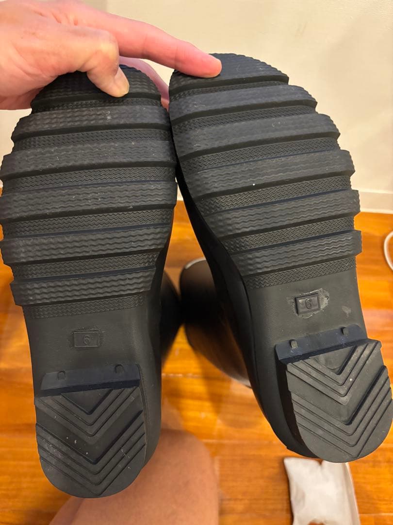 試着のみ　Barbour レインブーツ　サイズ:6 25.0〜25.5cm