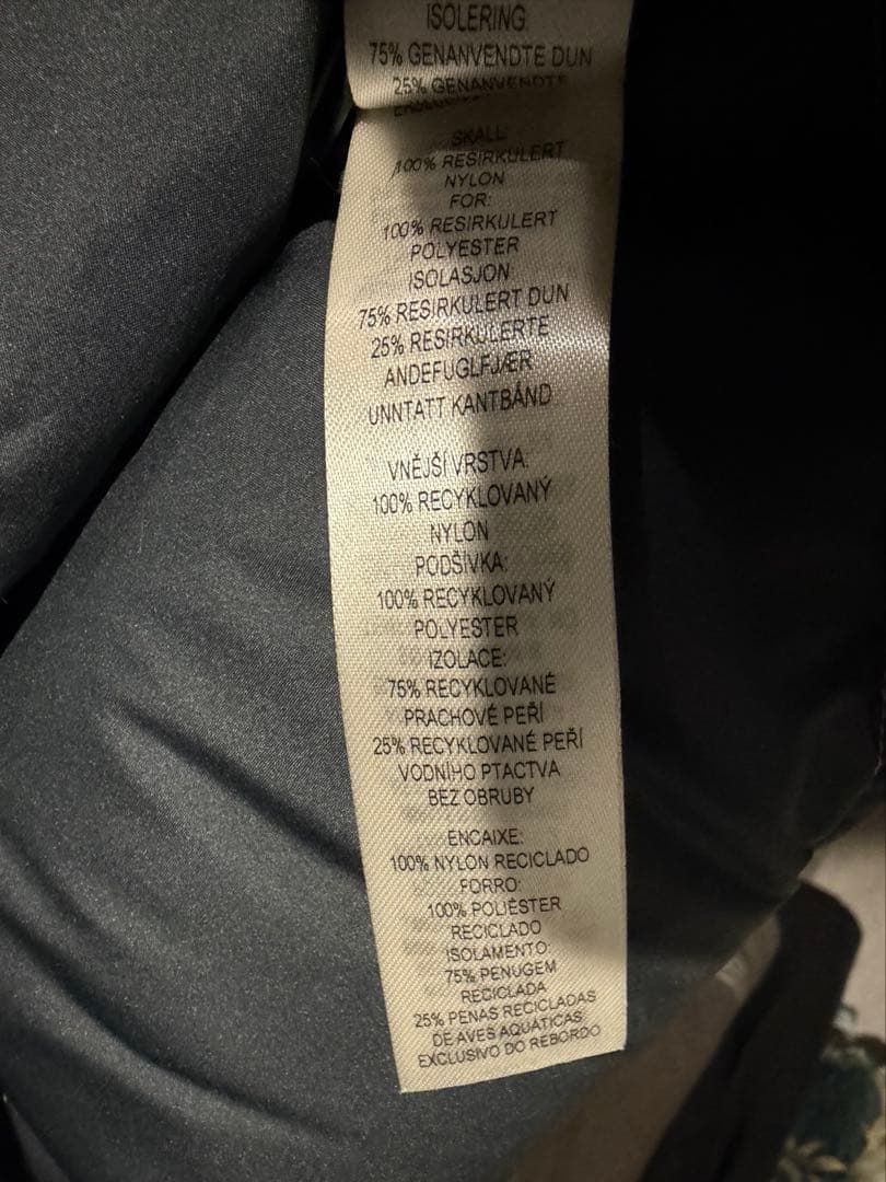 Patagonia ベージュ ダウンジャケット フード付き