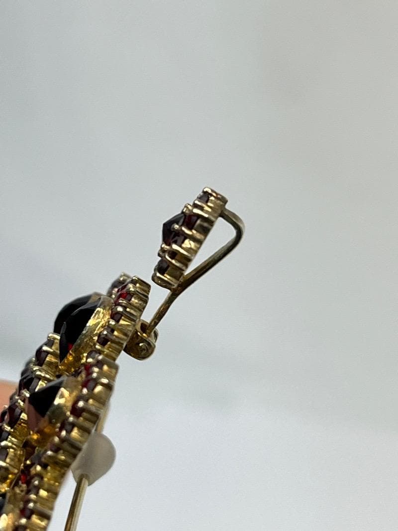 ガーネットブローチ ペンダントTOP　大型　アンティーク