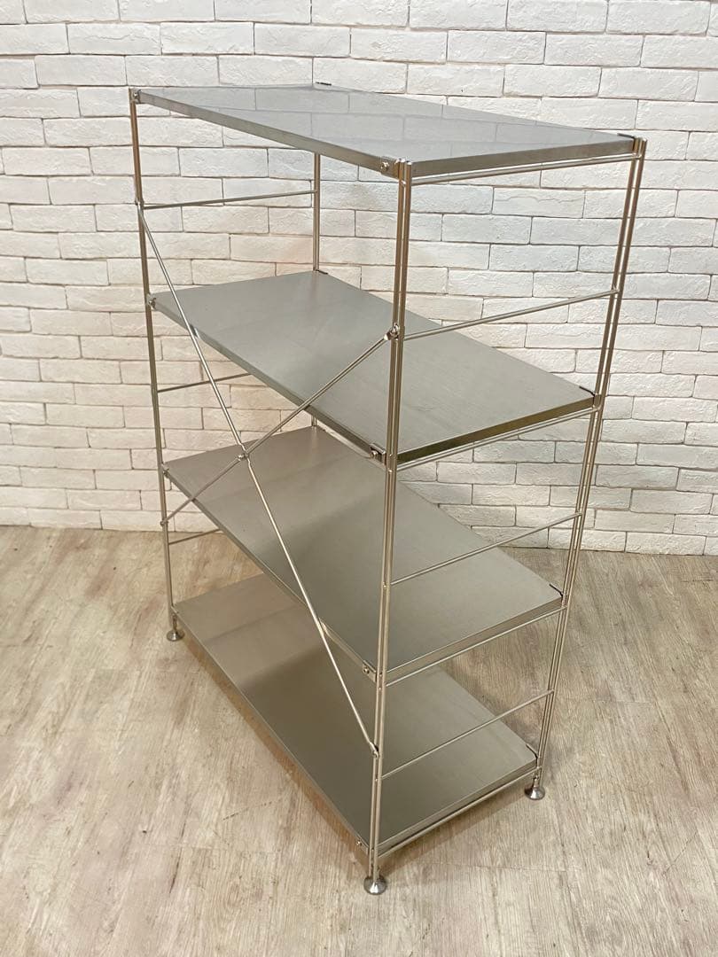 【東京都内23区配送無料】無印　ステンレスユニット　メタルラック　棚　陳列　収納