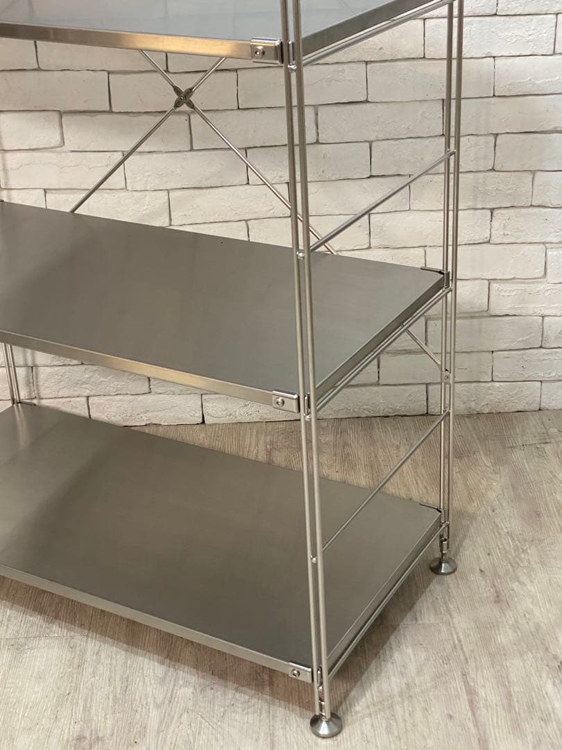 【東京都内23区配送無料】無印　ステンレスユニット　メタルラック　棚　陳列　収納