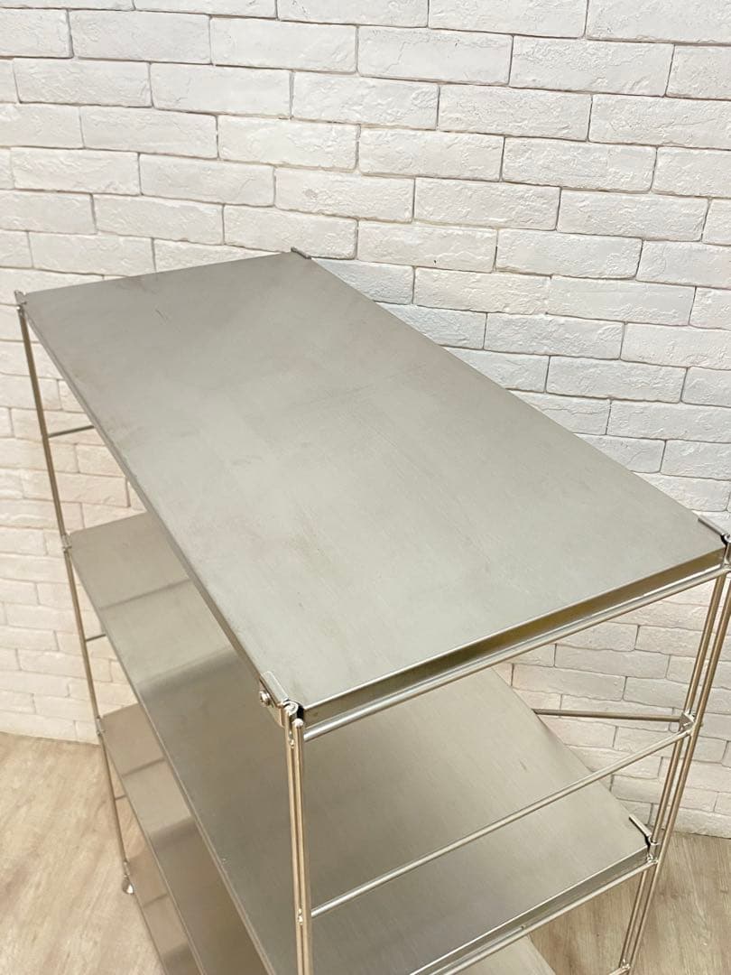 【東京都内23区配送無料】無印　ステンレスユニット　メタルラック　棚　陳列　収納