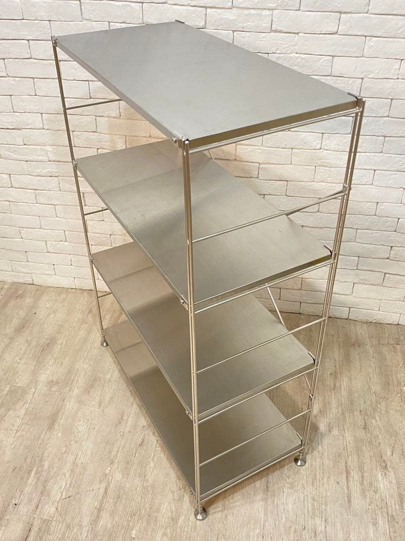 【東京都内23区配送無料】無印　ステンレスユニット　メタルラック　棚　陳列　収納