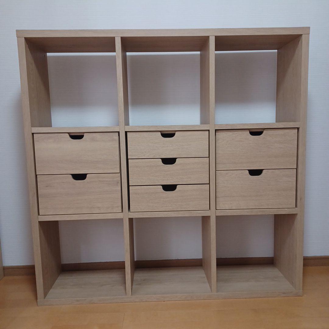 木製収納棚 7引き出し付き