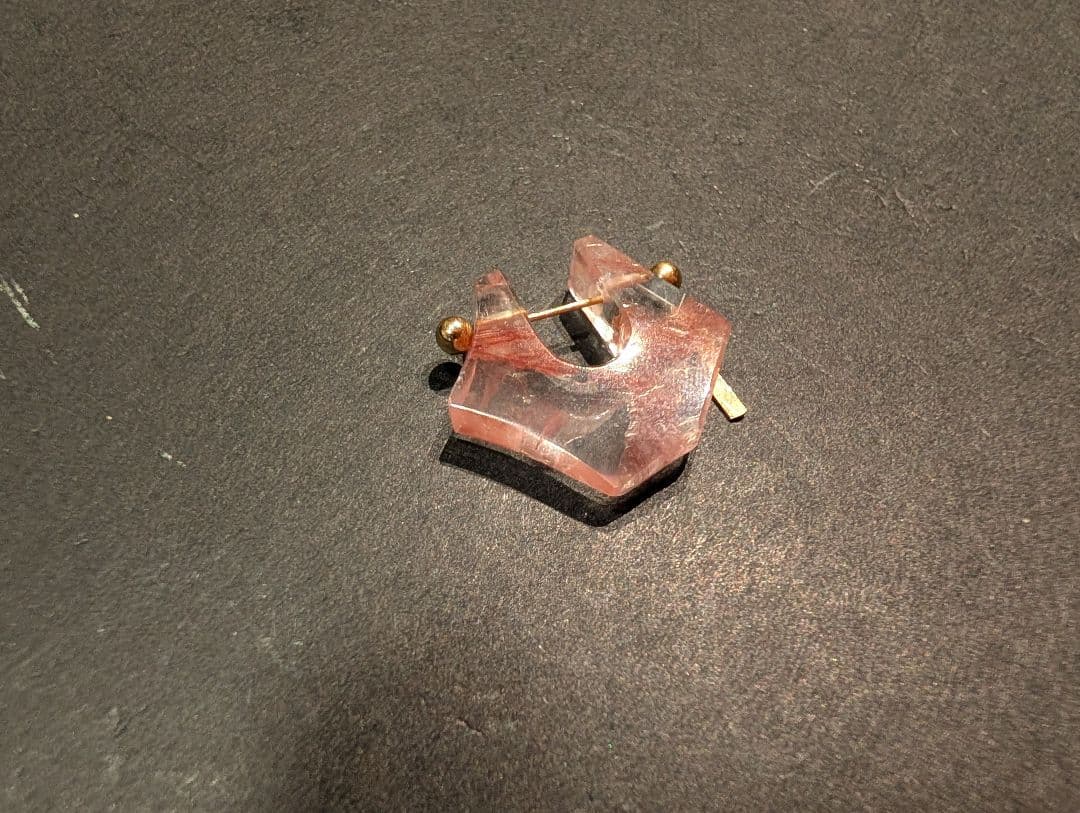 MONAKA Jewellery　モナカ　ロックピアス　桜色ガーデンクオーツ