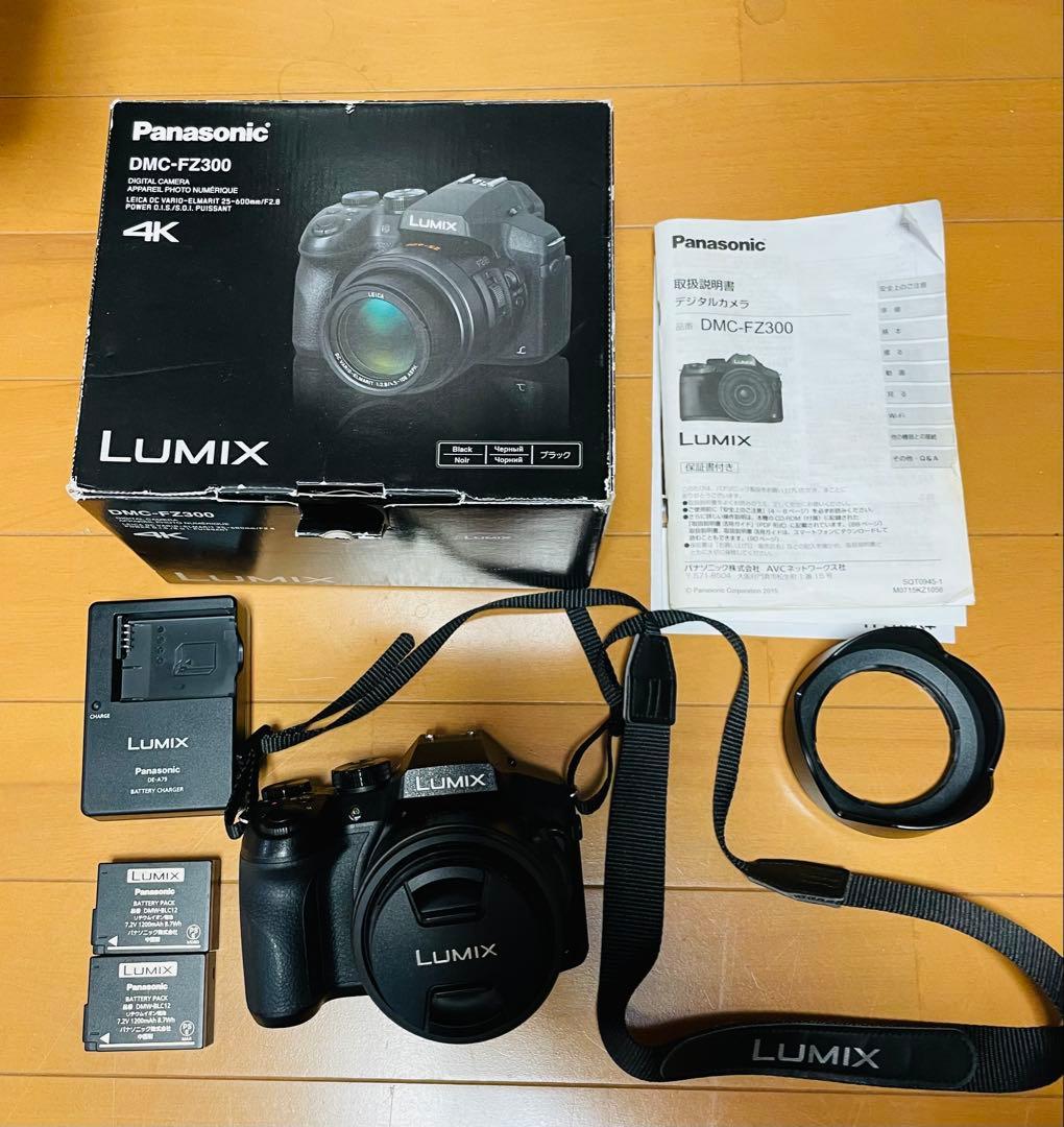 Panasonic DMC-FZ300 デジタルカメラ 4K バッテリー2個
