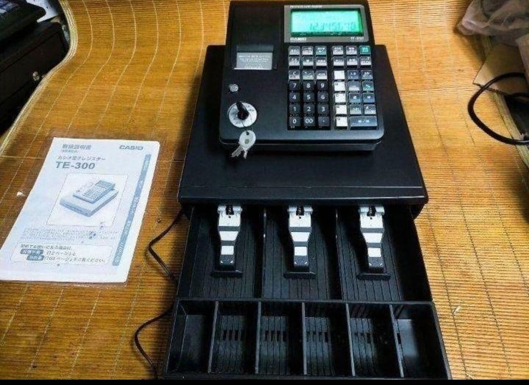 カシオレジスター　TE-300　フル設定無料　 送料無料人気機種　120700