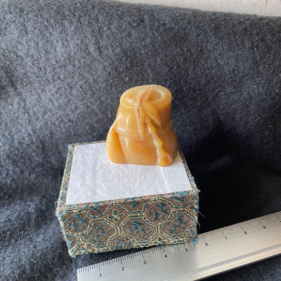 印材　石材　天然石　竹　中国　書画　関防印