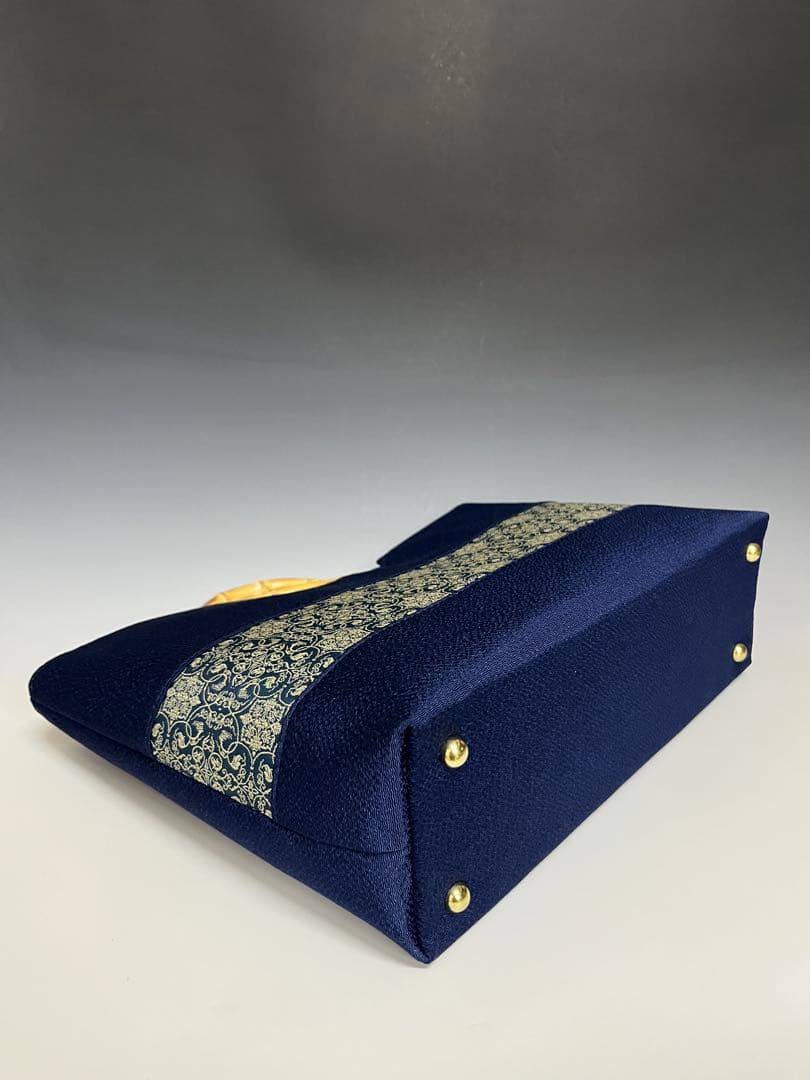 ま*こ様 新品未使用品　龍村美術織物 和装バッグ　紺
