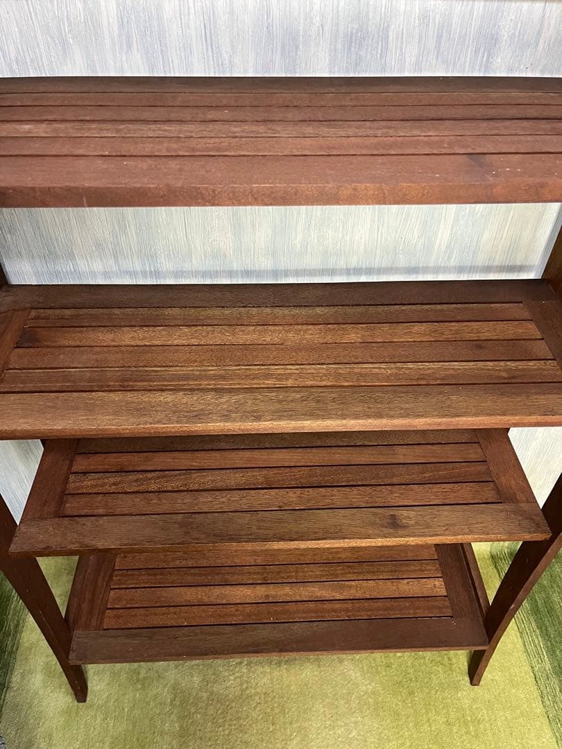 【フォレストバレー】アンティーク　無垢材5段オープンシェルフ