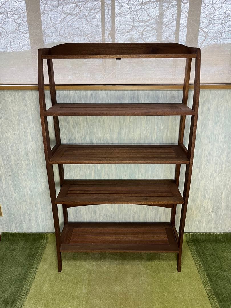 【フォレストバレー】アンティーク　無垢材5段オープンシェルフ