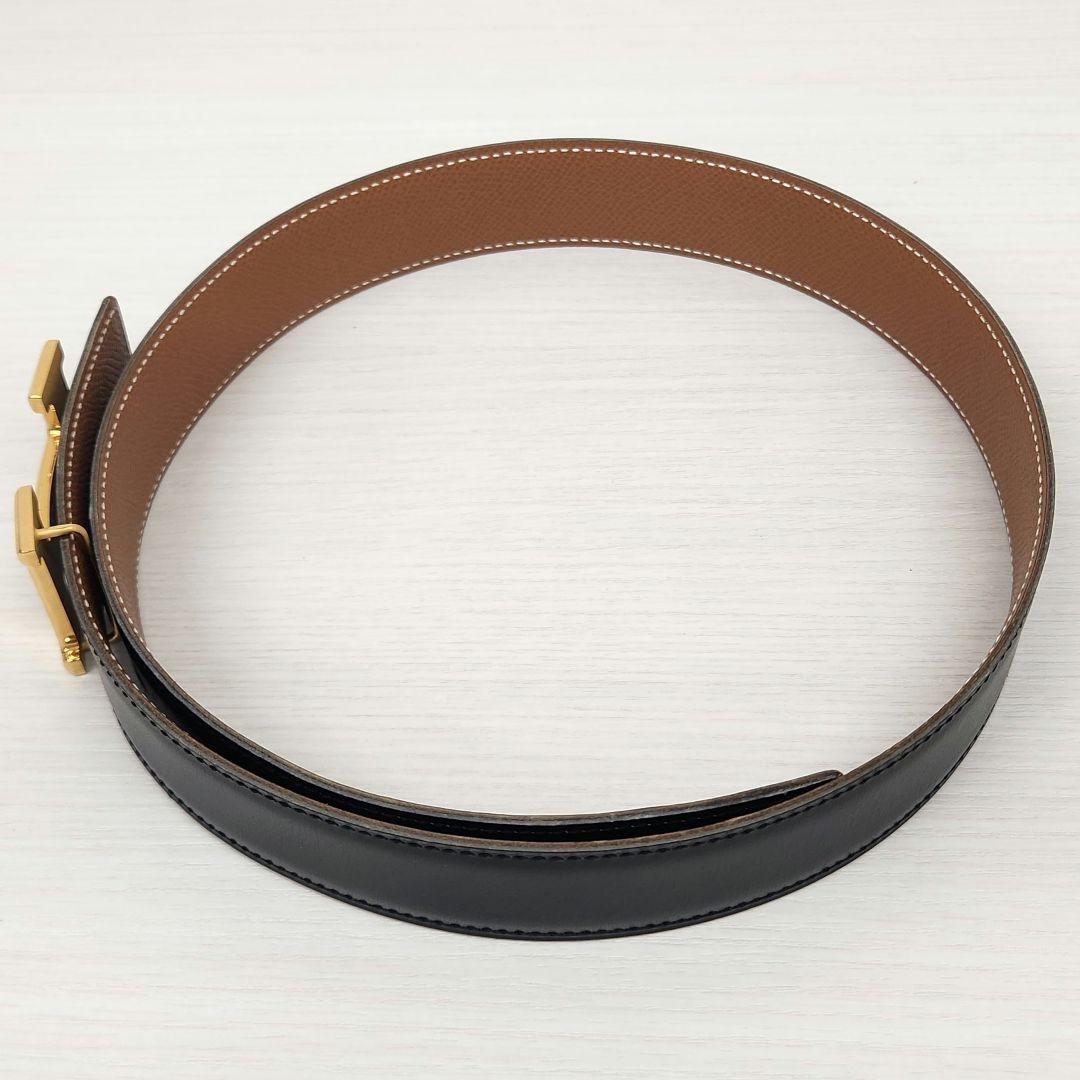 エルメス HERMES Hベルト サイズ70 〇Z刻印 ブラック 中古