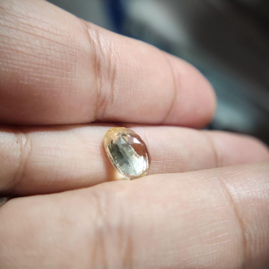 特大天然イエローサファイア 5.095ct