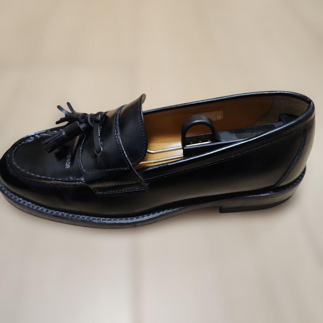 リーガル REGAL タッセルローファー Uチップ ブラック J641 25cm