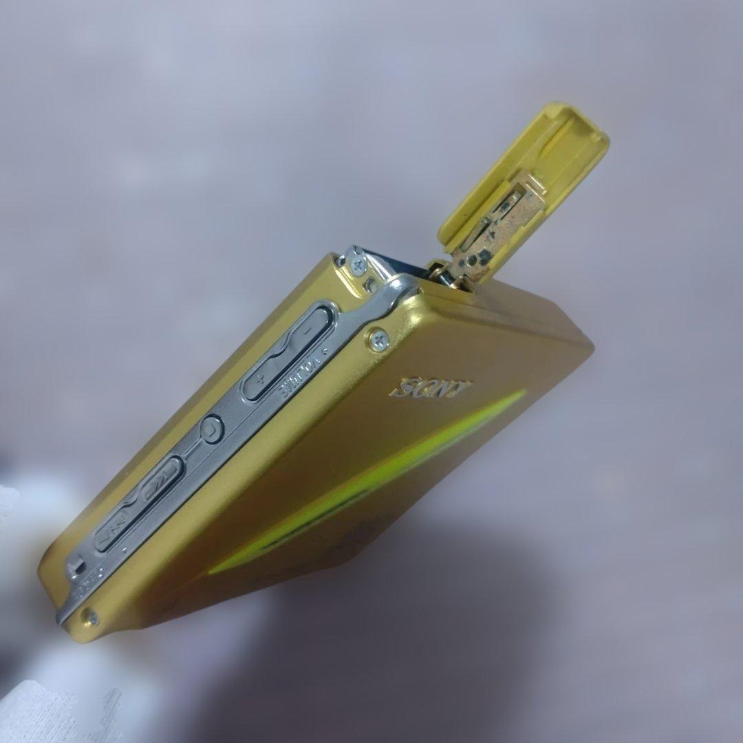 【美品】SONY MZ-E70 ポータブルMDプレーヤー 動作確認済 イエロー