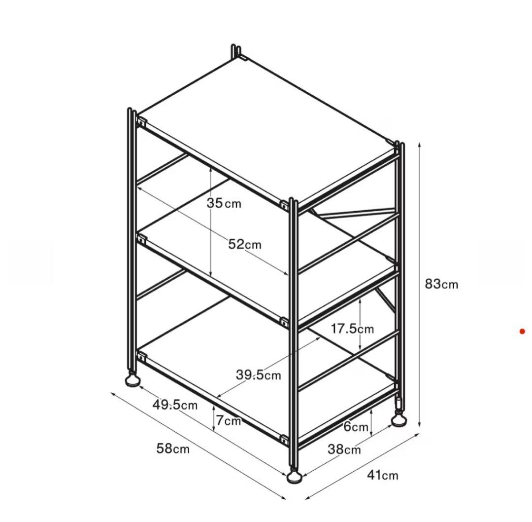 ペ*ル様 無印良品　スチールユニットシェルフ・スチール棚セット・小・ライトグレー