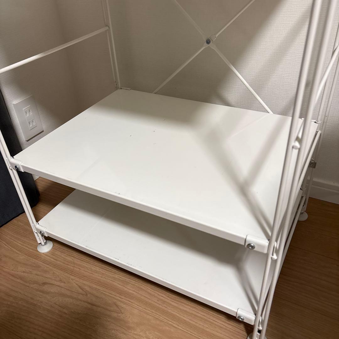 ペ*ル様 無印良品　スチールユニットシェルフ・スチール棚セット・小・ライトグレー