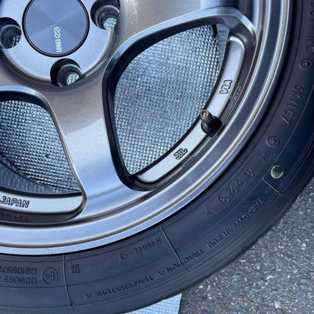 ENKEI PF05 15インチ8j+25 PCD100 4H A052セット