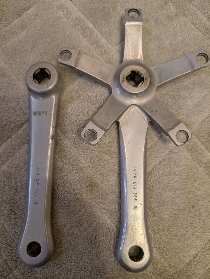 Sugino 75　クランクアームセット　165mm