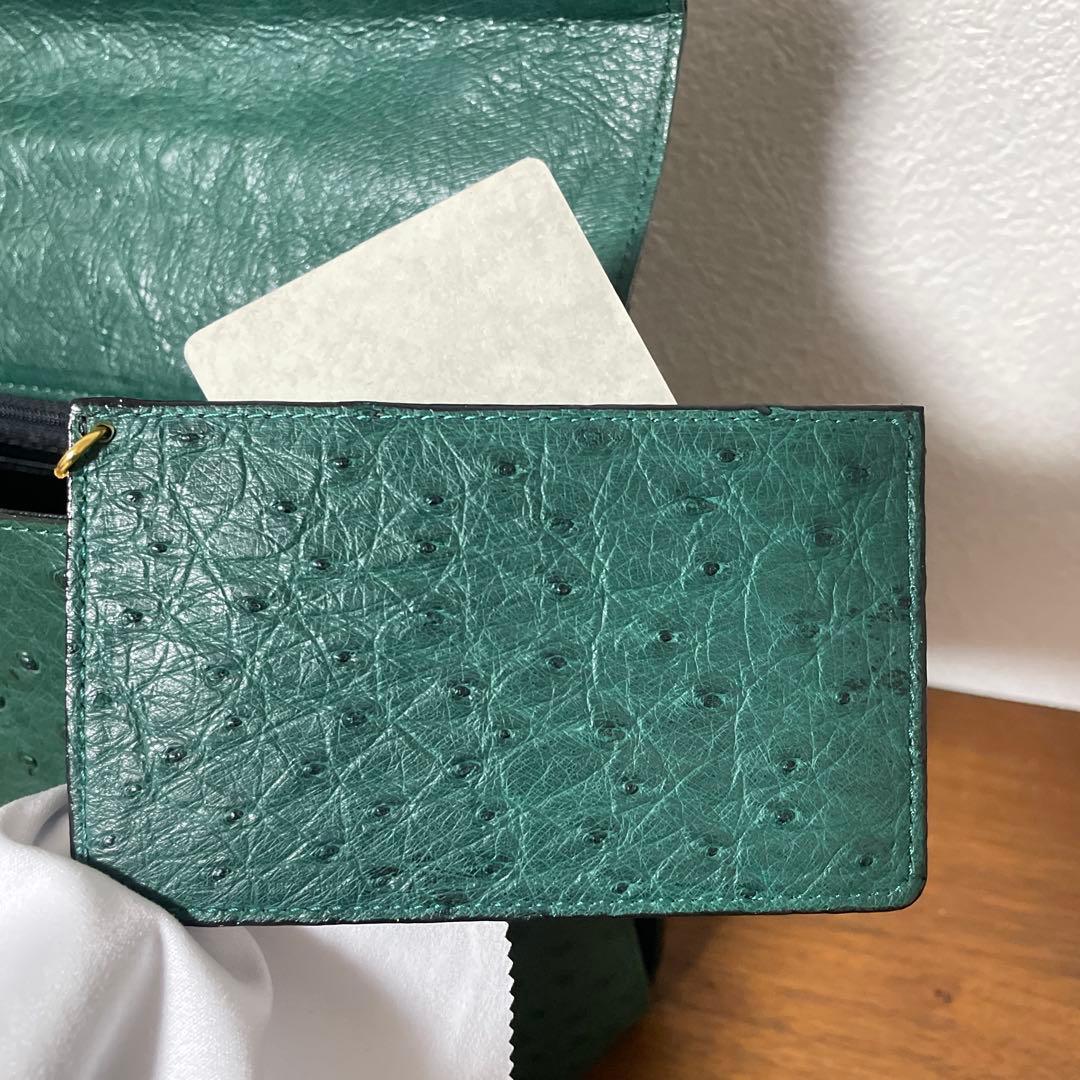 【未使用品定価60万円】ハンドバッグ　オーストリッチ　ダチョウ　本革