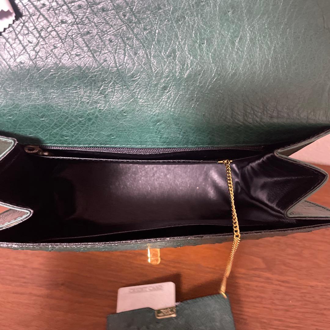 【未使用品定価60万円】ハンドバッグ　オーストリッチ　ダチョウ　本革