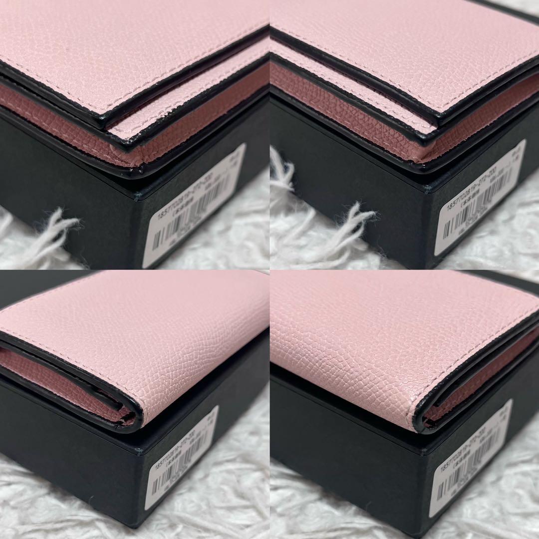 Valextra 名刺入れ カードケース グレインカーフスキン 本革 ピンク