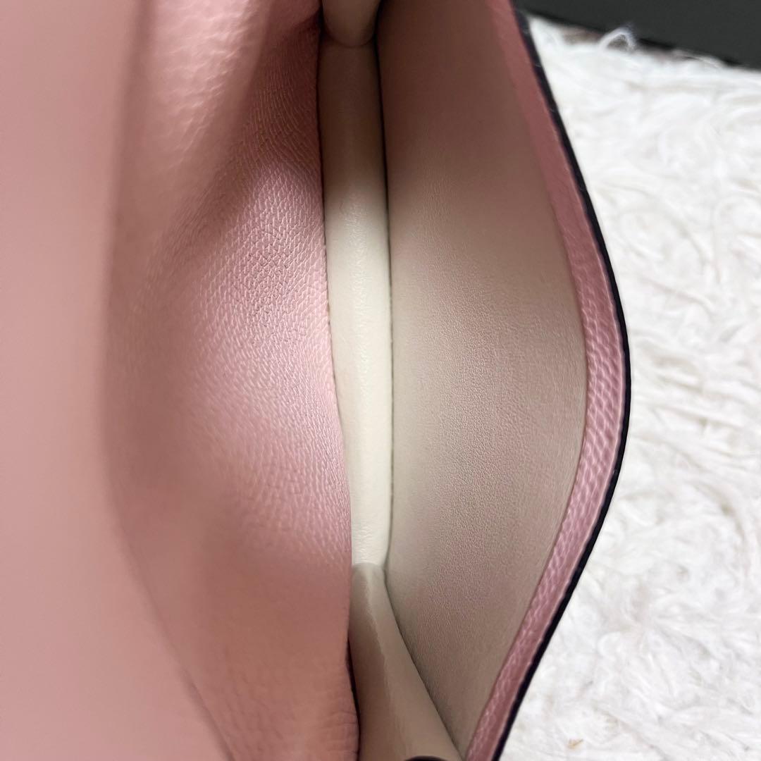 Valextra 名刺入れ カードケース グレインカーフスキン 本革 ピンク