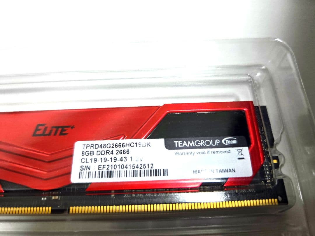 TEAM GROUP Elite 8G DDR4 2666 2枚