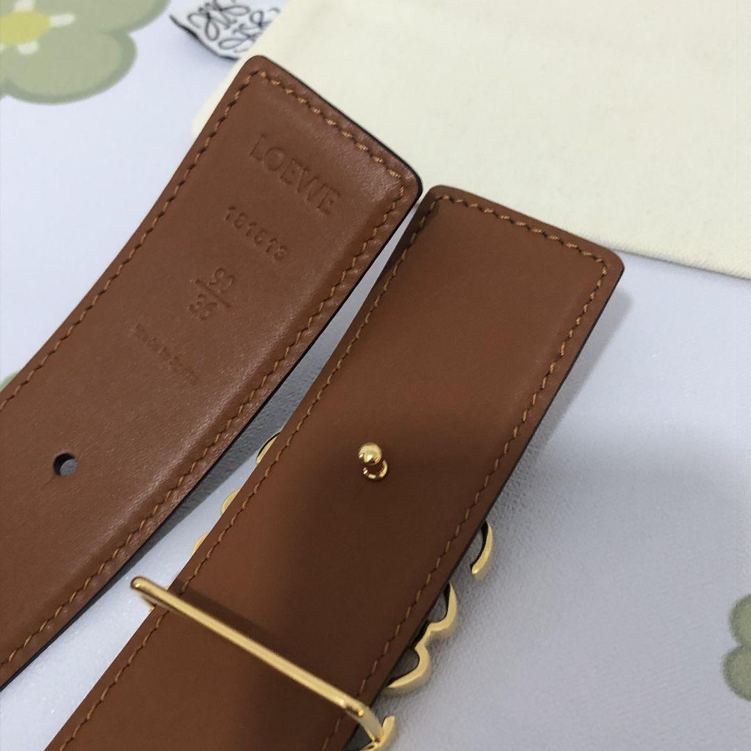 ロエベ　リバーシブル アナグラム ベルト