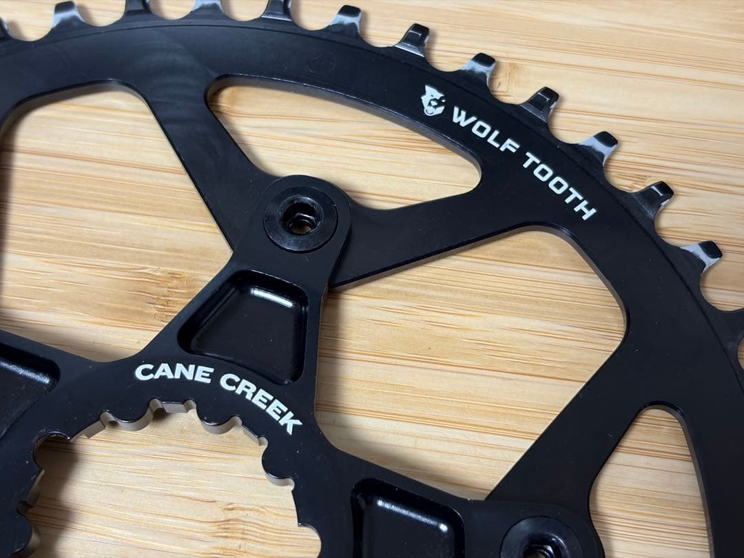 Wolftooth チェーンリング+Cane Creek スパイダー