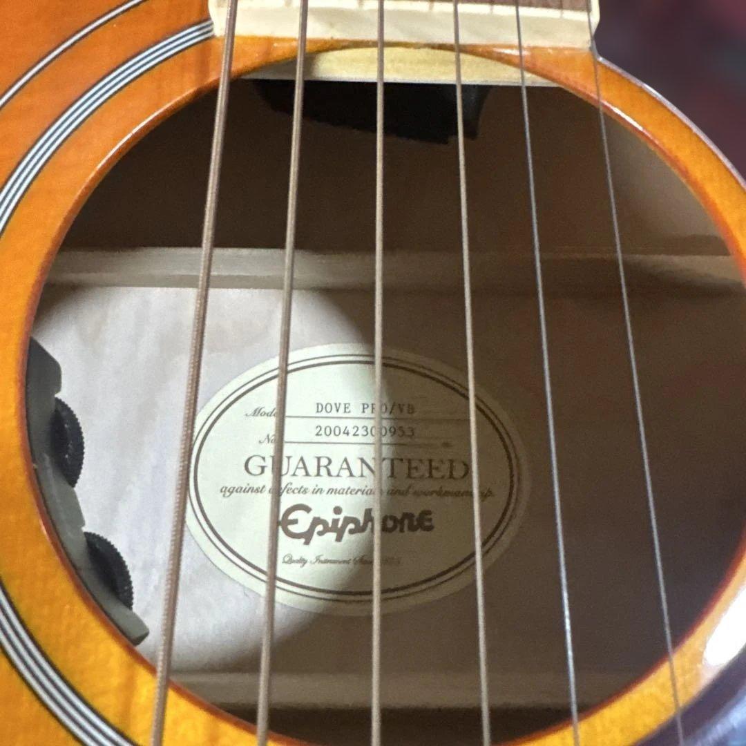 Epiphone / エピフォン Dove PRO/VB　エレアコ　ケース付き