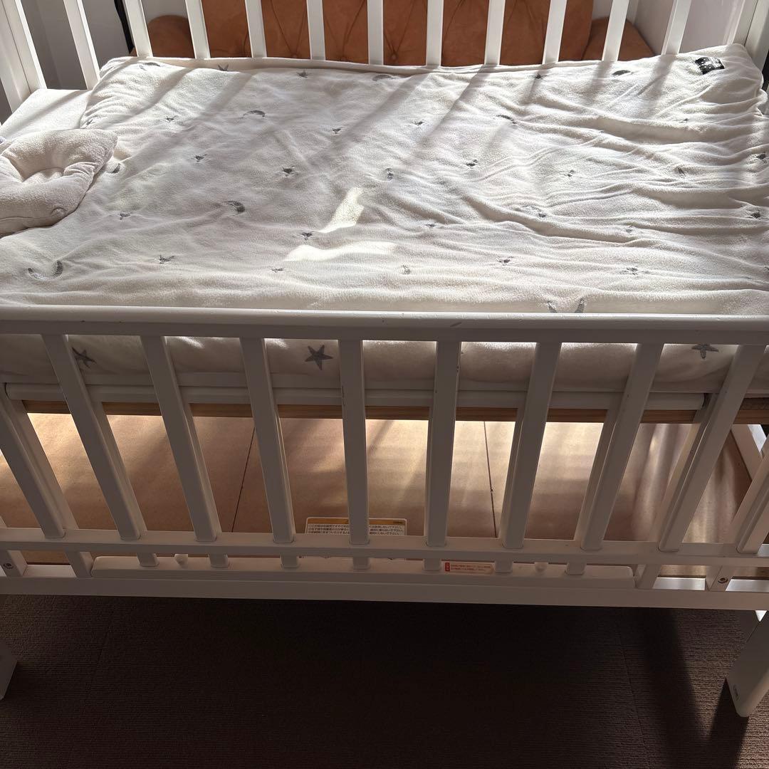 ※引取り限定　KATOJI ベビーベッド ハイタイプ（レギュラーサイズ）　＋布団